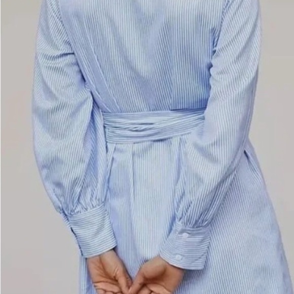 Anthropologie X Mare Mare Blue & White Striped Shirtdress – Size Small – EUC - Picture 4 of 8